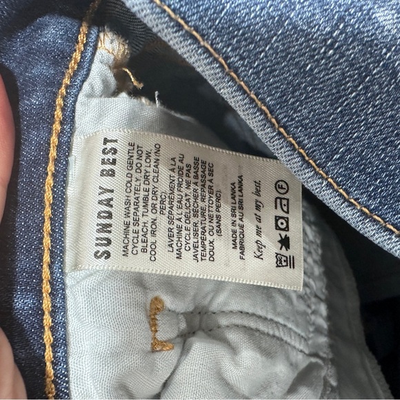 Sunday Best High Rise Blue Denim Jeans size 0 - Picture 7 of 8